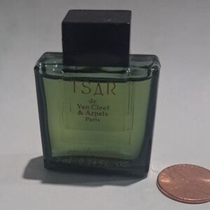 Vtg TSAR by Van Cleef & Arpels Paris 7 ml/.24 fl Oz EDT Miniature Men's Cologne